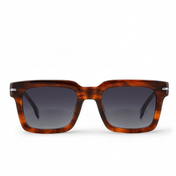 NWT Men’s Carrera Thick Frame Square Brown Sunglasses (52-21-150 mm) - Picture 3 of 4